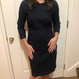 Banana Republic Denim Dress 3/4 Length Sleeves.